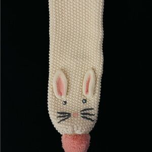 Boden Girl Cream Bunny Rabbit Knit Scarf for Kids Brand New